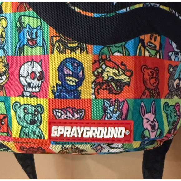 Sprayground Backpack Repeat Mayhem DLXSV Anime Skulls RARE NWOT - Picture 10 of 11